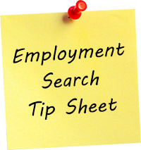 Employment Search Tip-Sheet