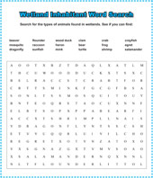 wetland wordfind